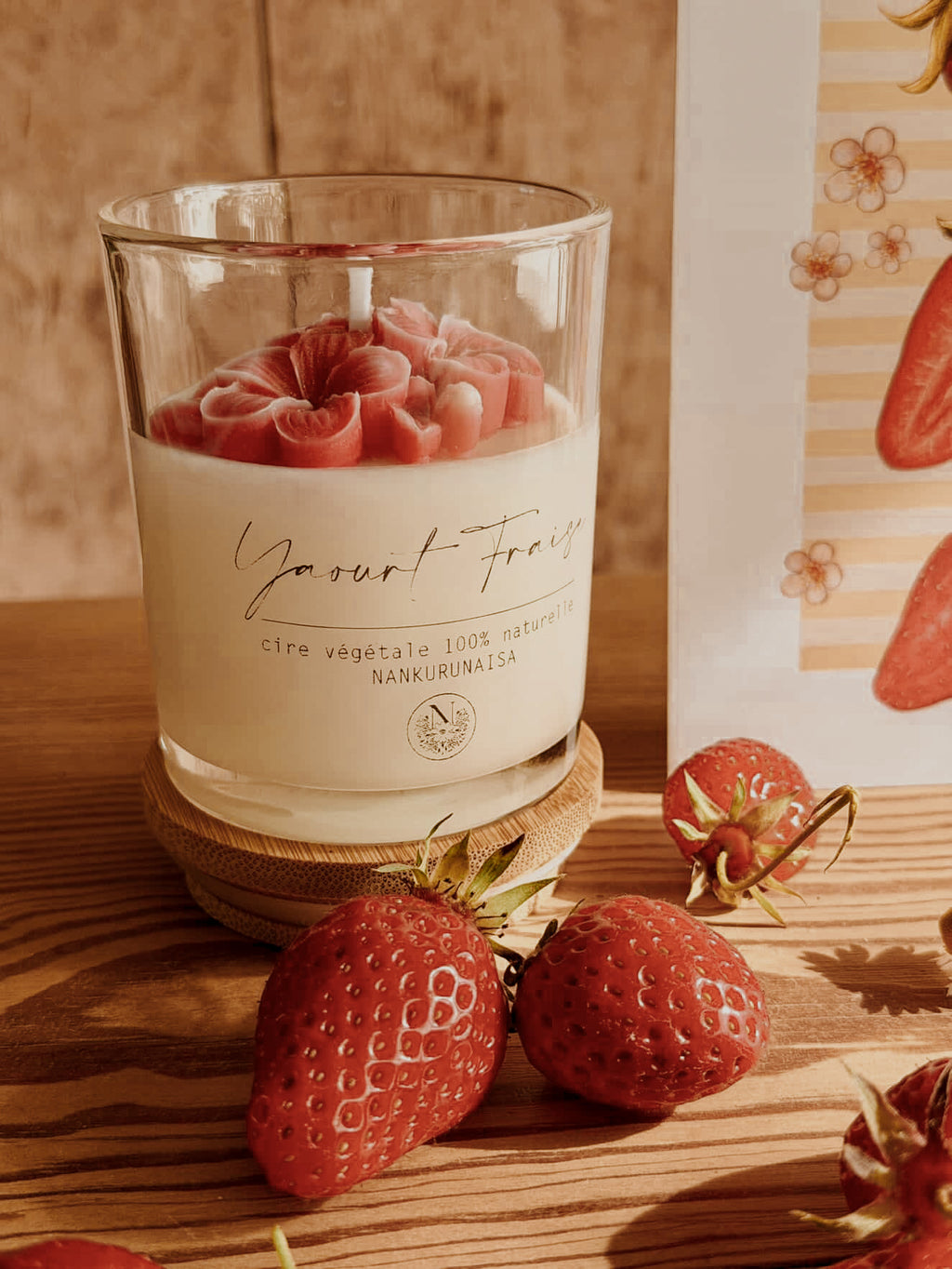 Bougie parfumée Yaourt fraise