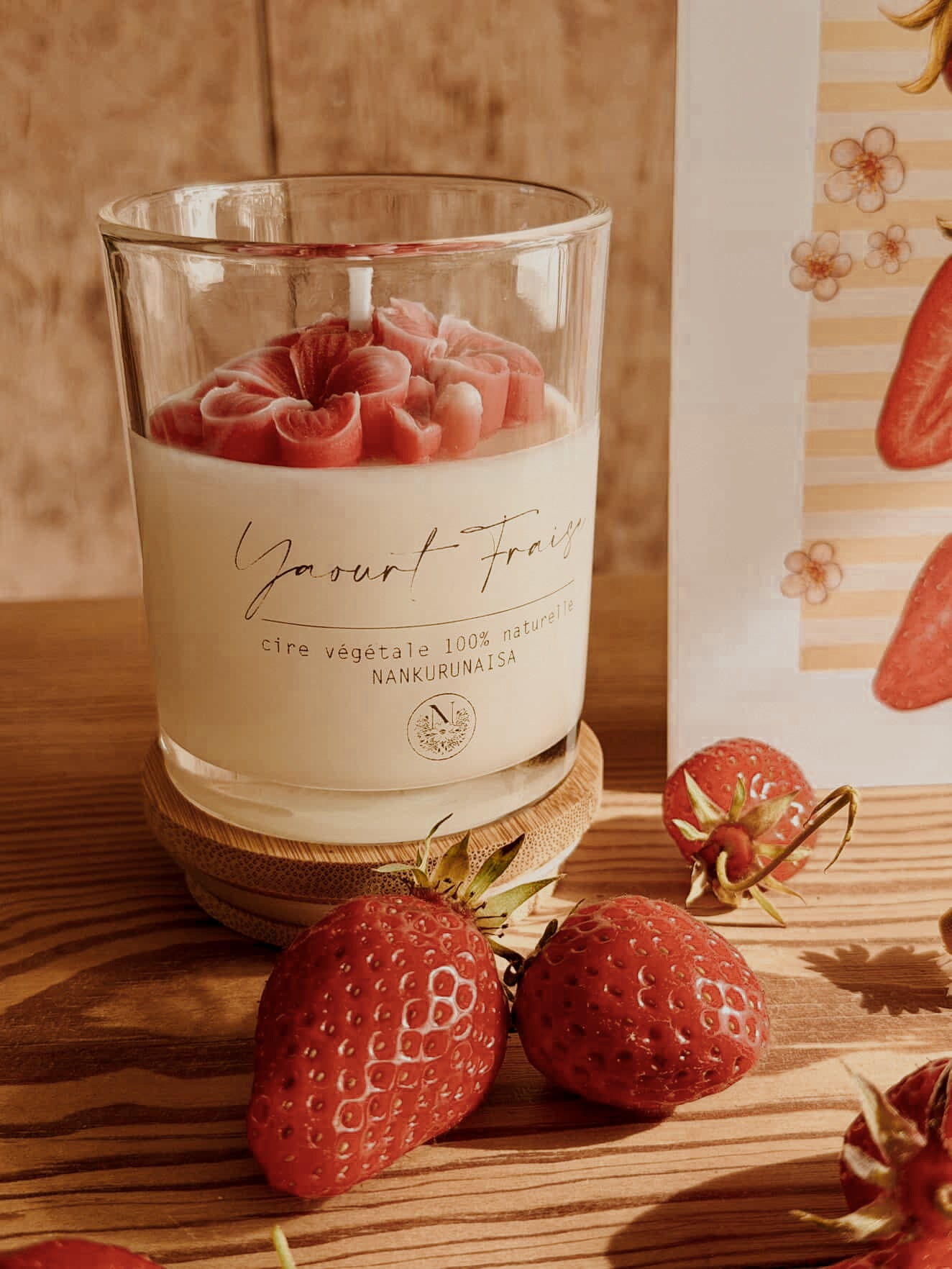 Bougie parfumée Yaourt fraise