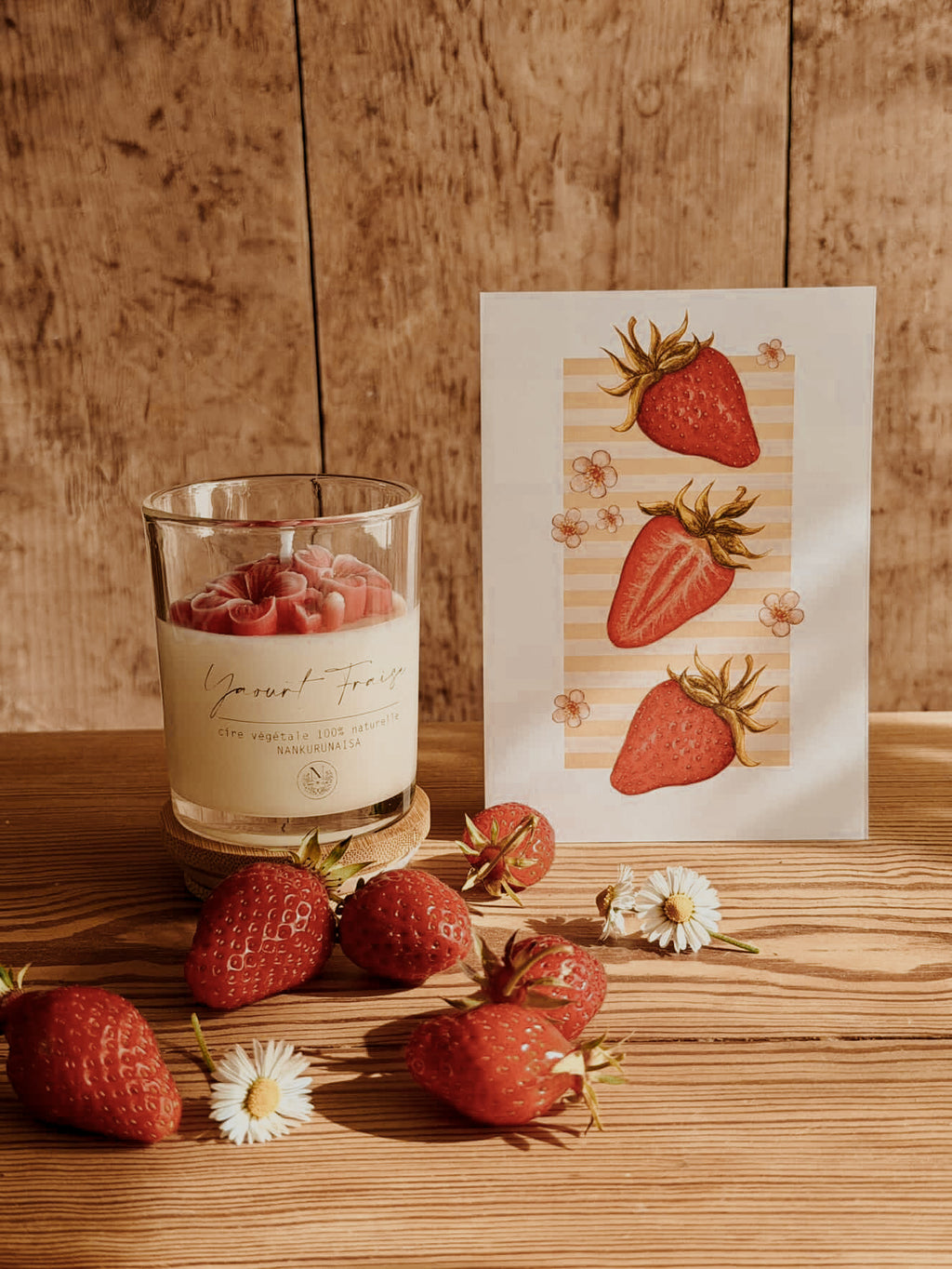 Bougie parfumée Yaourt fraise
