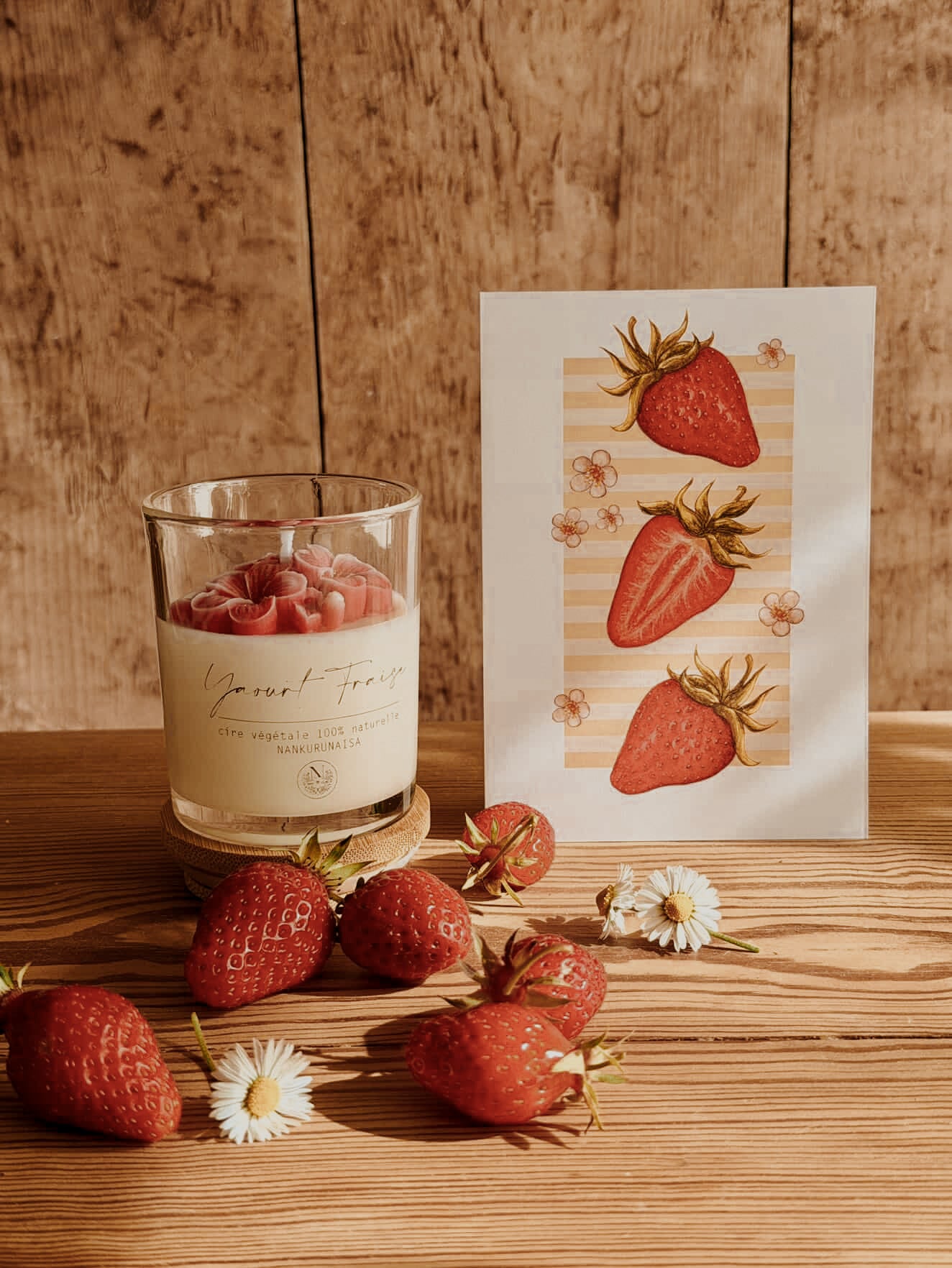 Bougie parfumée Yaourt fraise