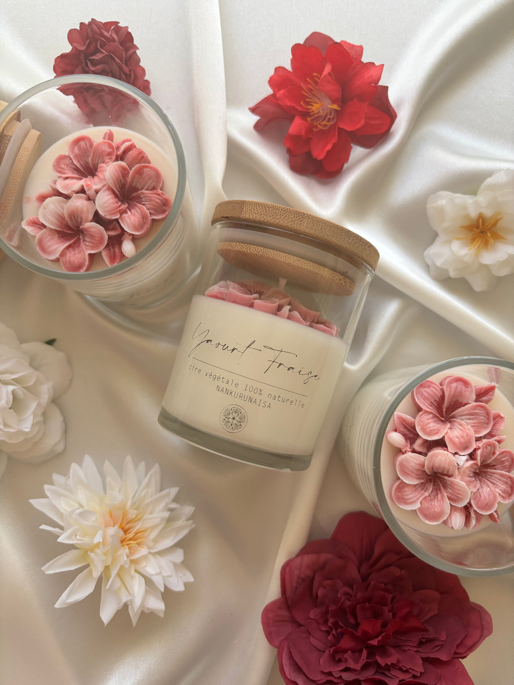 Bougie parfumée Yaourt fraise