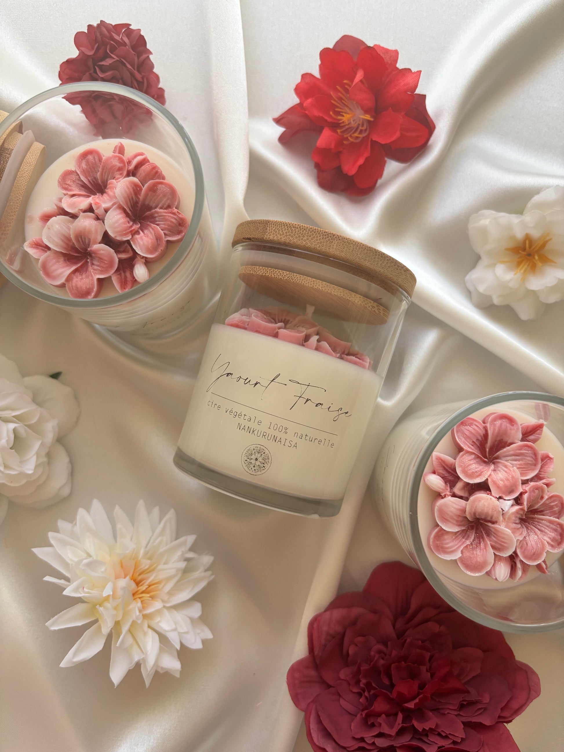 Bougie parfumée Yaourt fraise