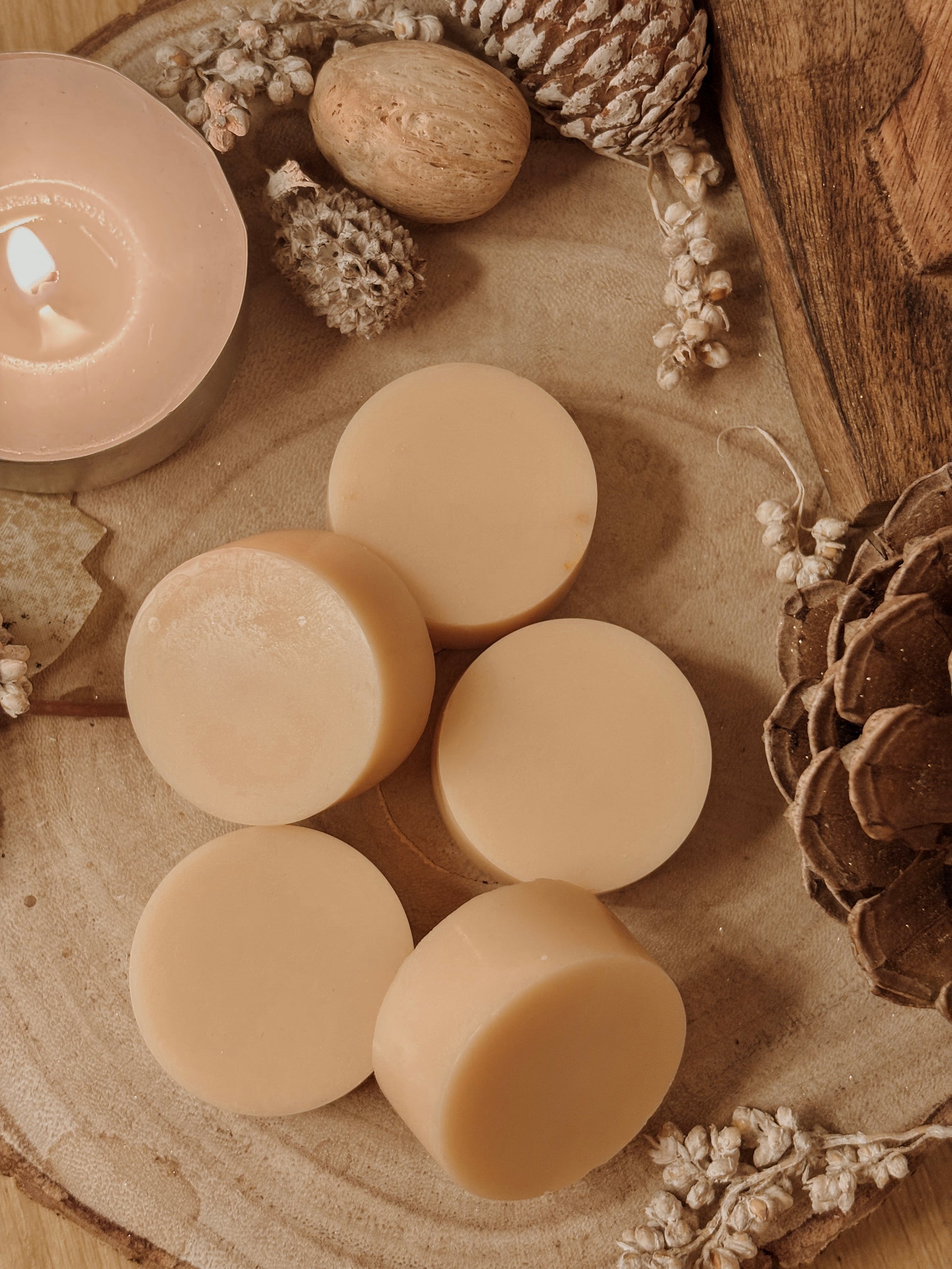 Fondants parfumés Thé et pain d'épices Palets