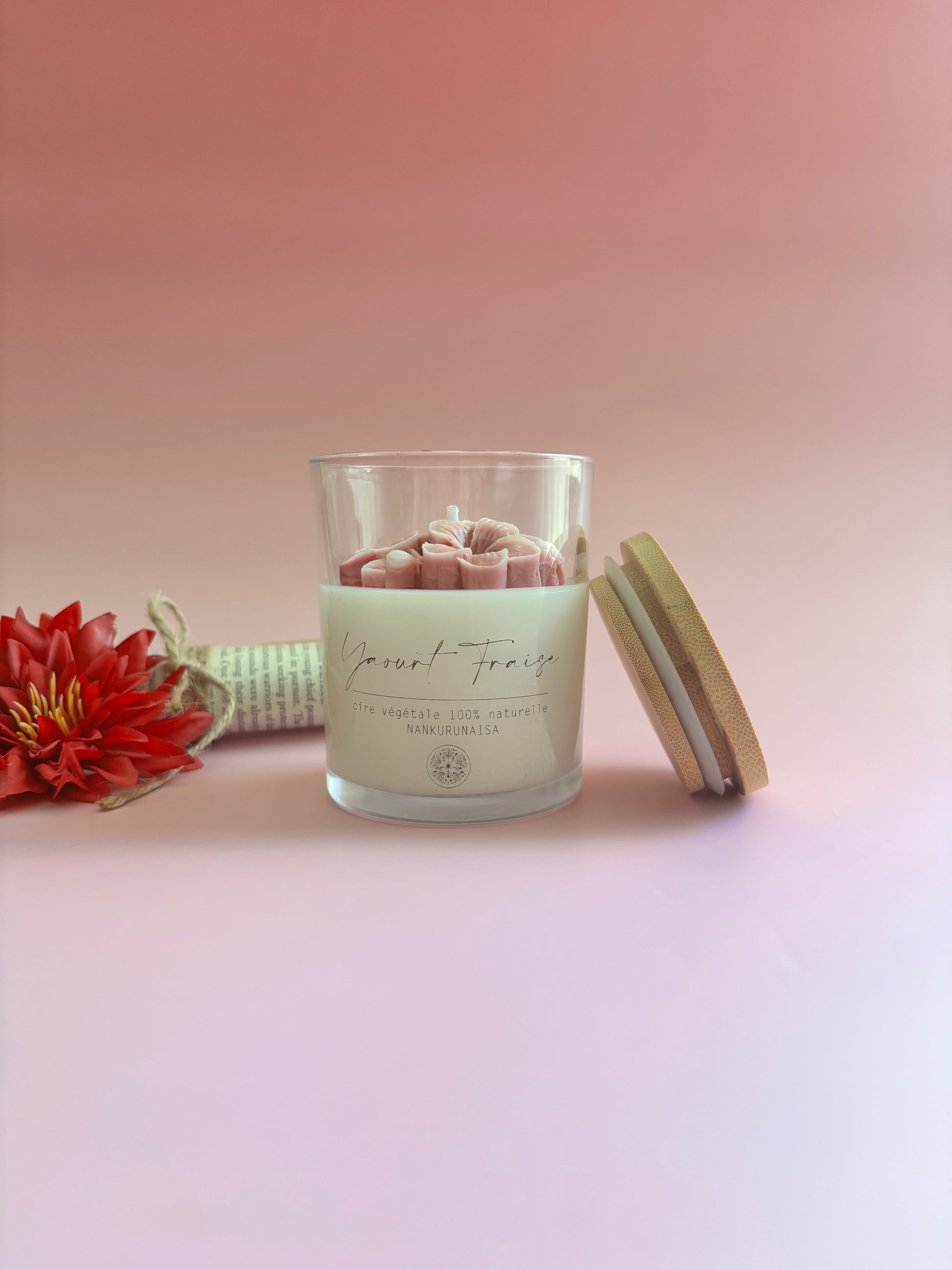 Bougie parfumée Yaourt fraise