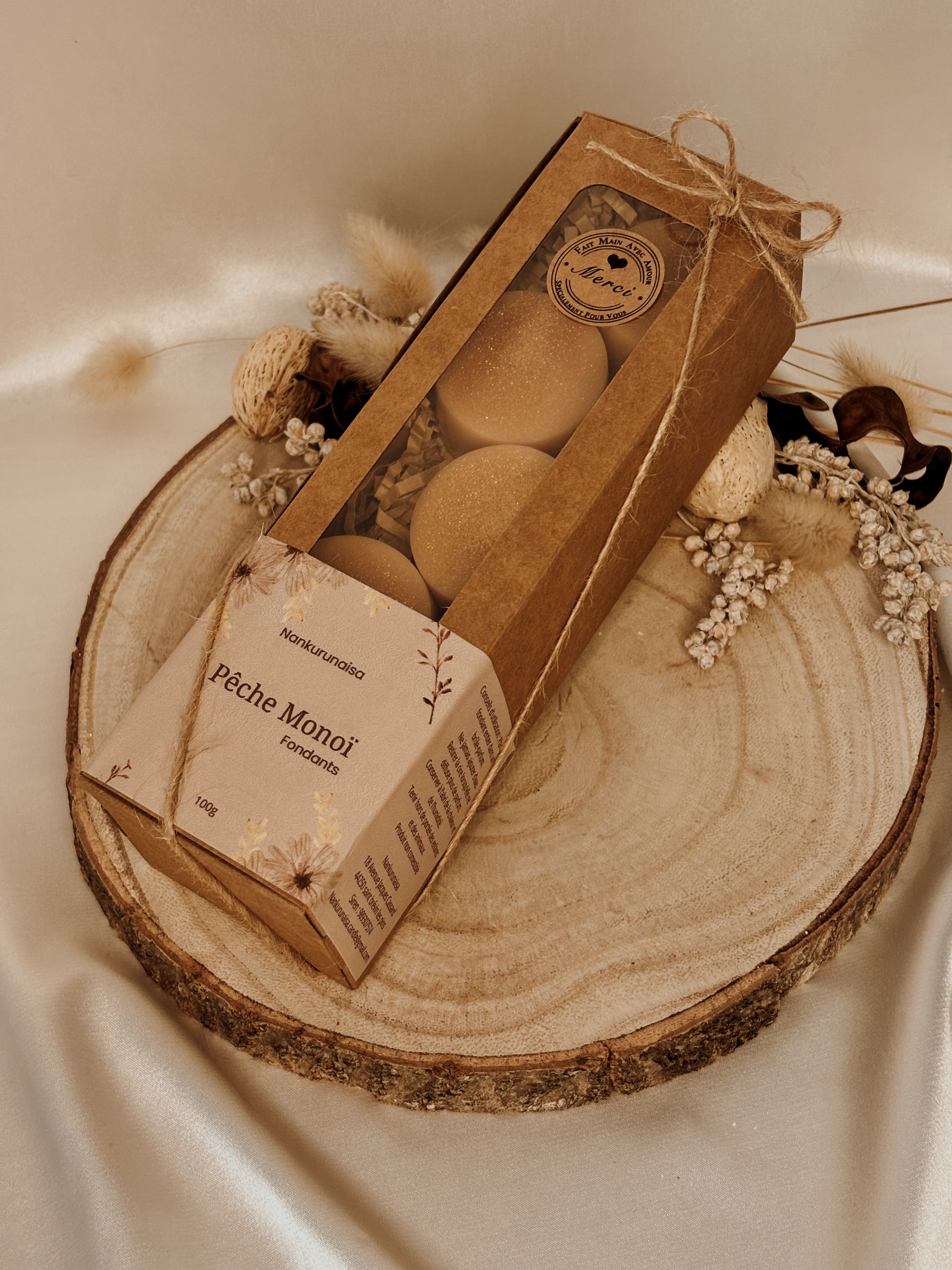 Fondants parfumés Pêche Monoï Pack