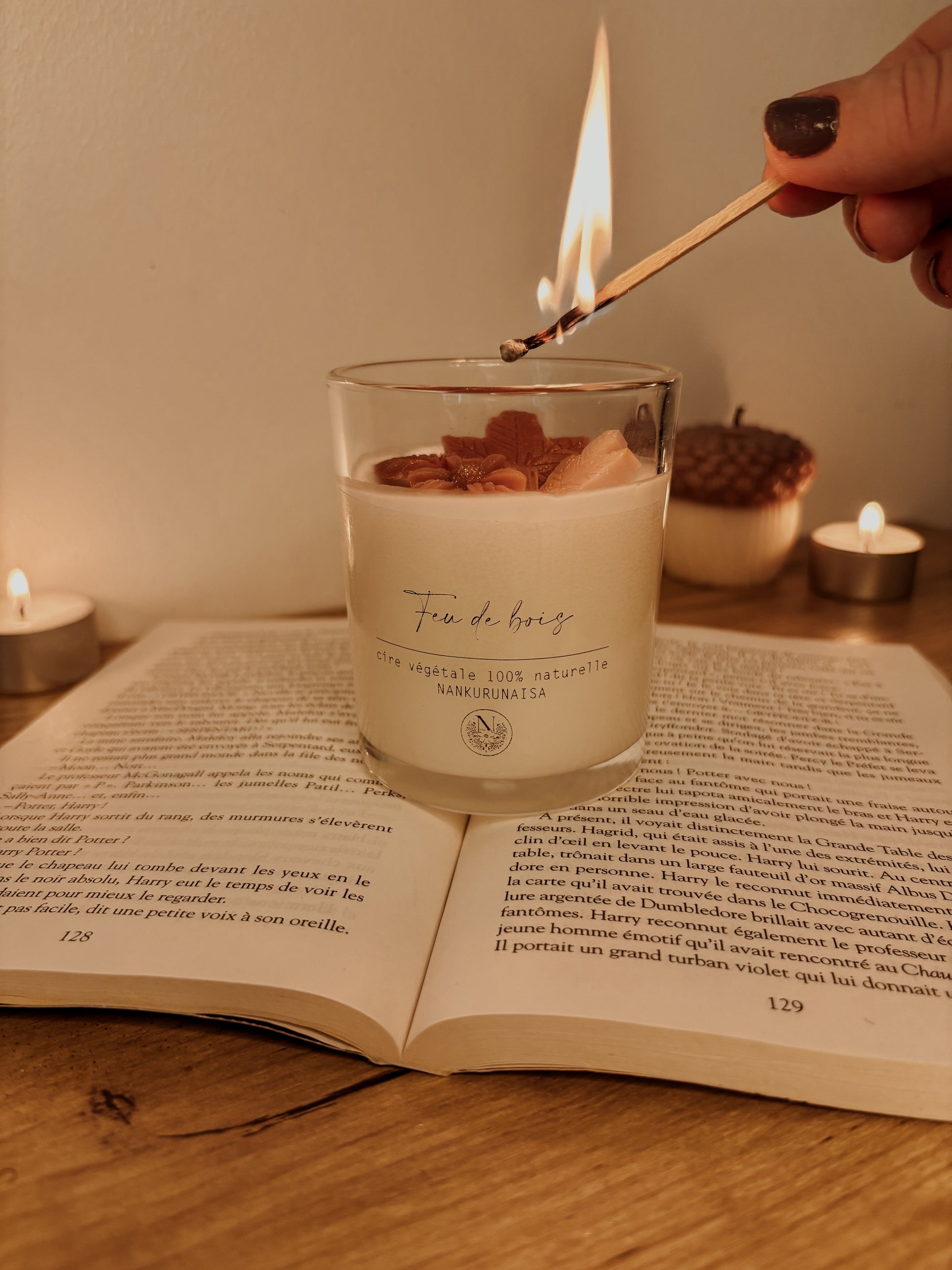 Bougie parfumée Feu de bois