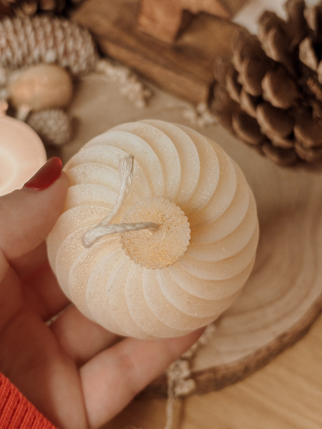 Bougie boule de Noël