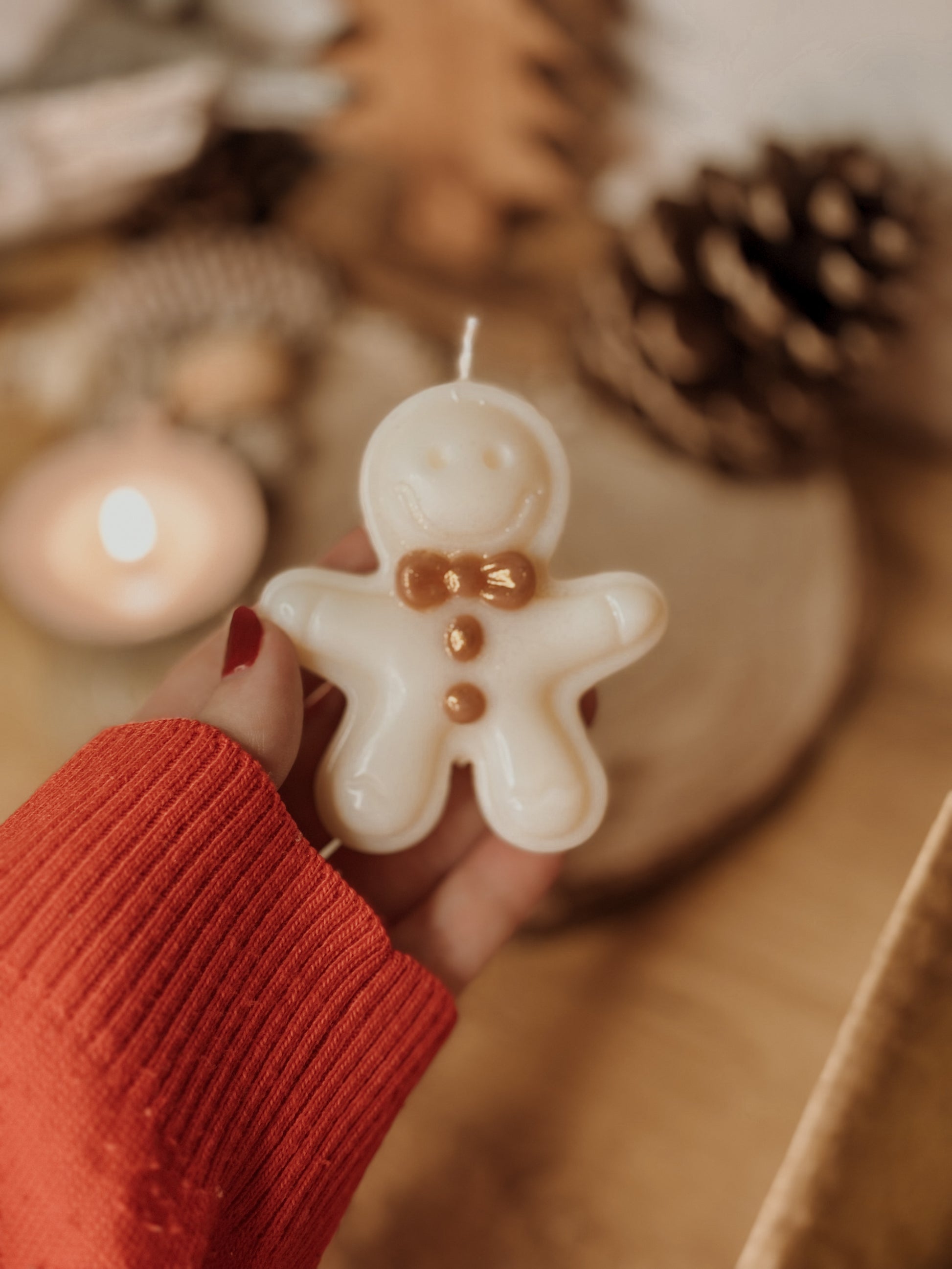 Bougie biscuit Pain d'épices blanc
