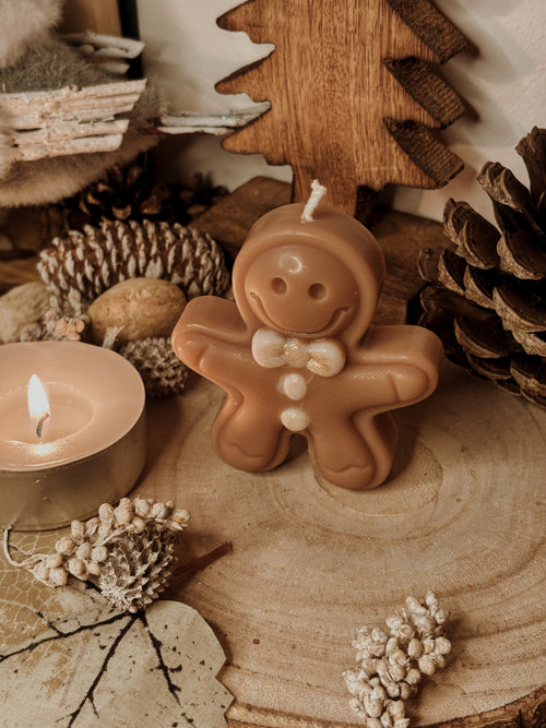 Bougie biscuit Pain d'épices marron