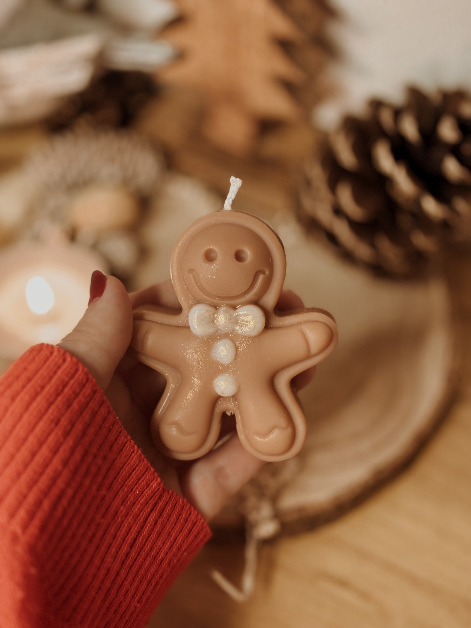 Bougie biscuit Pain d'épices marron